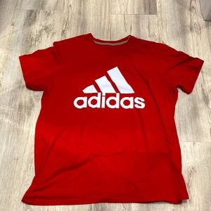 Red Adidas shirt